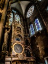 Astronomical clock at the Strasburg Cathedral, France. Royalty Free Stock Photo
