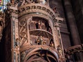 Astronomical clock at the Strasburg Cathedral, France. Royalty Free Stock Photo