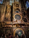 Astronomical clock at the Strasburg Cathedral, France. Royalty Free Stock Photo