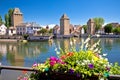 Strasbourg Barrage Vauban scenic river and architecture view