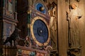 Strasbourg Cathedral astronomical clock and Pilar of Angels Royalty Free Stock Photo