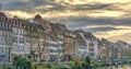 Strasbourg in the evening Royalty Free Stock Photo