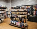 haberdashery store with customers DIY store