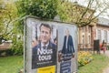 Election day in France posters people are called to choose the president Royalty Free Stock Photo