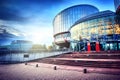 STRASBOURG, FRANCE -European Court of Human Rights building Royalty Free Stock Photo