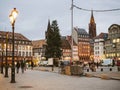 Central square in France Strasbourg Place Kleber