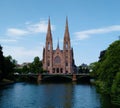 Saint Paul`s Church in Strasbourg, France Royalty Free Stock Photo