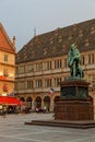 Statue on Place Gutenberg, Strasbourg Royalty Free Stock Photo
