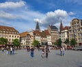 STRASBOURG, FRANCE - June 2019: View on the famous Kleber Square