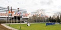 Flag of Russia flying half-mast at Council of Europe in Strasbou