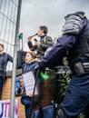 Global movement Fridays for Future police protesters placards government