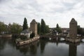 medieval tower in little France quarter in Strasbourg