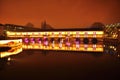 Strasbourg, France. Night view of the barrage Vauban