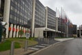 Strasbourg, France - 6-15-2019: Offices of the European Parliament building, Strasbourg, France. Royalty Free Stock Photo