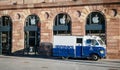 Brinks truck in Strasbourg, France Apple Store Royalty Free Stock Photo