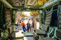 View from the interior of Armoured Infantry Fighting Vehicle