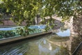 Tourist boat on the canal in Strasbourg France. Royalty Free Stock Photo