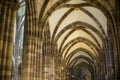 Strasbourg - The gothic cathedral, interior Royalty Free Stock Photo