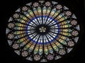 Strasbourg - The gothic cathedral, rose window Royalty Free Stock Photo