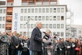 Strasbourg holds silent vigil for those killed in Paris attack Royalty Free Stock Photo