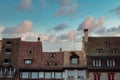 Strasbourg roof tops in medieval city center Royalty Free Stock Photo