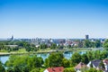 Strasbourg and Passerelle des Deux Rives from Kehl