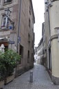 Strasbourg, 3rd august: Street view from Old Town of Strasbourg, Alsace region, France Royalty Free Stock Photo