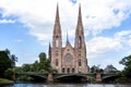 Strasbourg: St. Paul`s Church of Strasbourg Eglise Saint-Paul de Strasbourg, 1897 Alsace, France Royalty Free Stock Photo