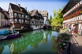 Strasburg, France, August 2019. In the heart of the historic center, also called Little Venice, we find enchanting views: the