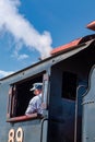 Strasburg locomotive engneer Royalty Free Stock Photo