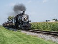 Historic Steam Train Passes Through Corn Fields