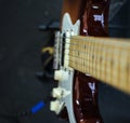 Micro shot of Electric Stratocaster Guitar