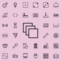strata icon. Detailed set of minimalistic line icons. Premium graphic design. One of the collection icons for websites, web design