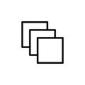 strata icon. Element of minimalistic icons for mobile concept and web apps. Thin line icon for website design and development, app