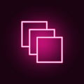 strata icon. Elements of web in neon style icons. Simple icon for websites, web design, mobile app, info graphics