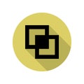 strata long shadow icon. Simple glyph, flat vector of web icons for ui and ux, website or mobile application