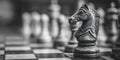 Strategic Chess Knight Masterful Game Planning Royalty Free Stock Photo