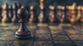 Strategic chess pawns banner illustrating challenge, critical decisions, and strategic moves