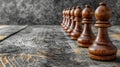 Strategic chess pawns banner symbolizing challenge, critical decisions, and strategic moves