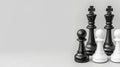 Strategic chess pawns banner symbolizing challenge, critical decisions, and smart moves