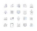 Strategic Intelligence line icons collection. Analysis, Forecasting, Planning, Insight, Decision-making, Leading-edge