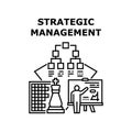 Strategic Management Vector Concept Illustration