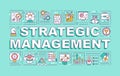 Strategic management word concepts banner