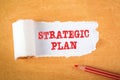 Strategic Plan. Action, opportunities, education and business concept
