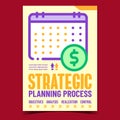 Strategic Planning Process Promo Banner Vector