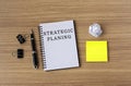 Strategic Planning text Royalty Free Stock Photo