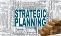 Strategic planning word cloud. Royalty Free Stock Photo