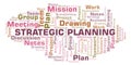 Strategic Planning word cloud. Royalty Free Stock Photo