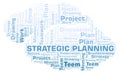 Strategic Planning word cloud. Royalty Free Stock Photo