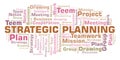 Strategic Planning word cloud. Royalty Free Stock Photo